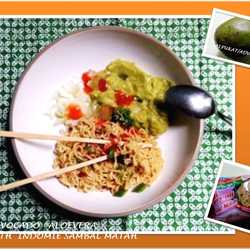 ADVOCADO  ALOEVERA  WITH INDOMIE GORENG SAMBAL MATAH  